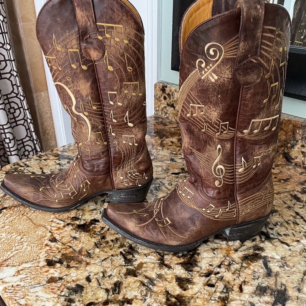 Old Gringo Violina Music Note Cowboy Boots